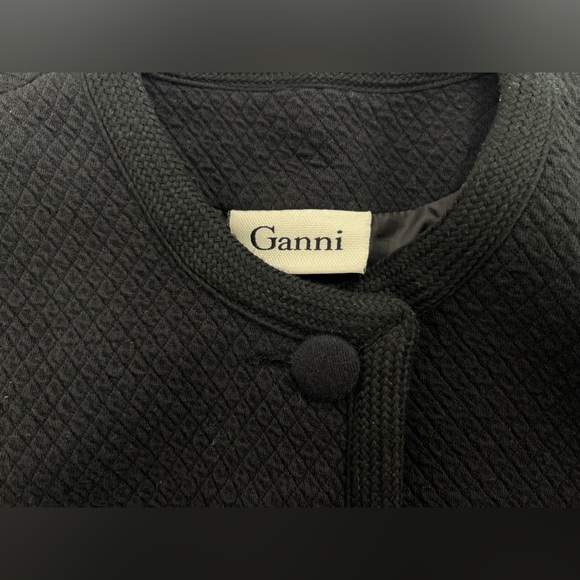 *SOLD* Ganni Cropped Cotton Blazer Button Jacket XS - Picture 9 of 9